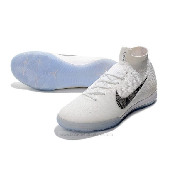 Nike Mercurial SuperflyX Elite IC Hombres Blanco Gris